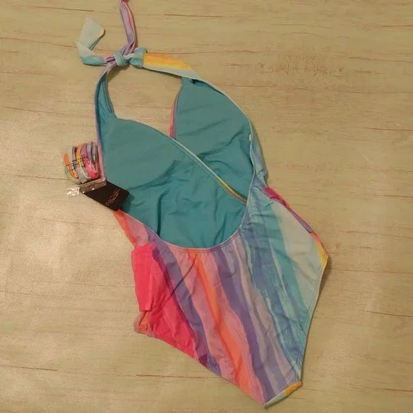 RACHEL Rachel Roy Wrap Front Swimsuit Small NWT - Picture 10 of 12